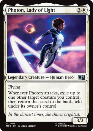 Photon, Lady of Light (606) Foil - Commander: Marvel Super Heroes