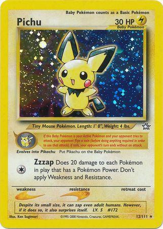 Pichu (12) (Unlimited) Holofoil - Neo Genesis