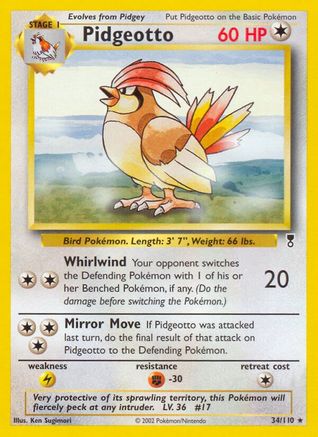 Pidgeotto (34) - Legendary Collection
