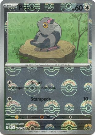 Pidove (Poke Ball Pattern) (71) Reverse Holofoil - Black Bolt