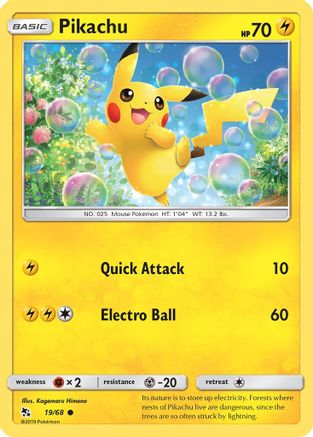 Pikachu (19) Reverse Holofoil - Hidden Fates