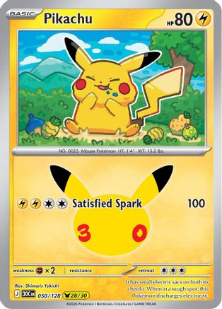 Pikachu (50) Holofoil - 30th Celebration