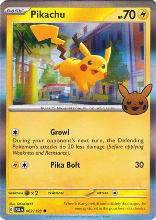 Pikachu (62) Holofoil - Trick or Trade BOOster Bundle