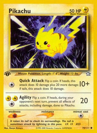 Pikachu (70) (1st Edition) - Neo Genesis
