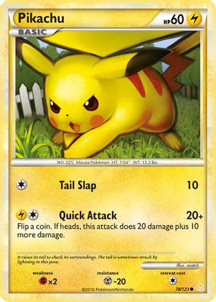 Pikachu (78) Reverse Holofoil - HeartGold & SoulSilver