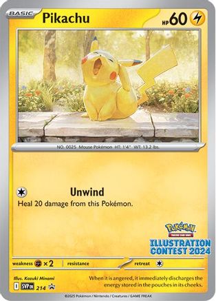Pikachu (Illustration Contest 2024) (214) - Black Star Promos