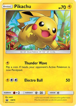 Pikachu (SM76) Holofoil - Black Star Promos
