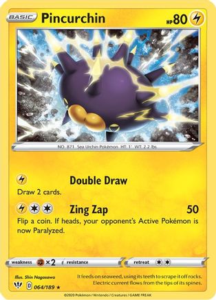 Pincurchin (64) Reverse Holofoil - Darkness Ablaze