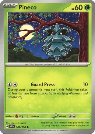 Pineco (1) Reverse Holofoil - Scarlet & Violet