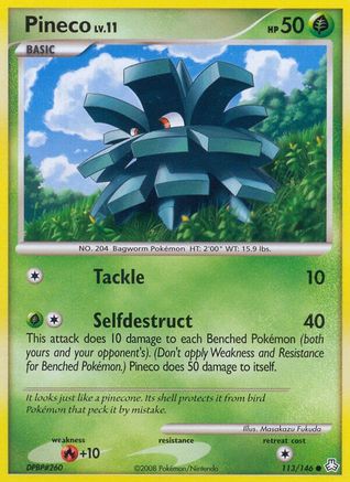Pineco (113) Reverse Holofoil - Legends Awakened