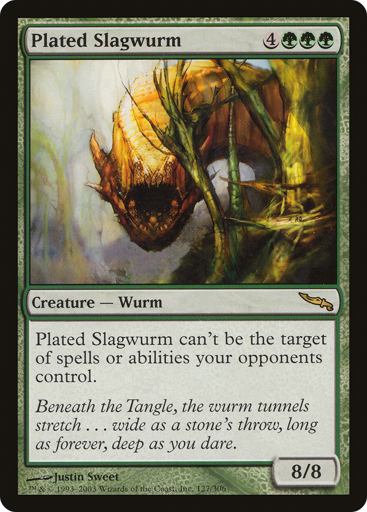 Plated Slagwurm (127) Foil - Mirrodin