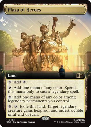 Plaza of Heroes (Extended Art) (483) - Commander: Marvel Super Heroes