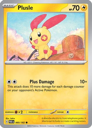 Plusle (60) Reverse Holofoil - Paradox Rift
