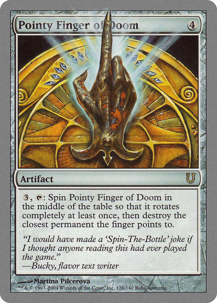 Pointy Finger of Doom (126) Foil - Unhinged