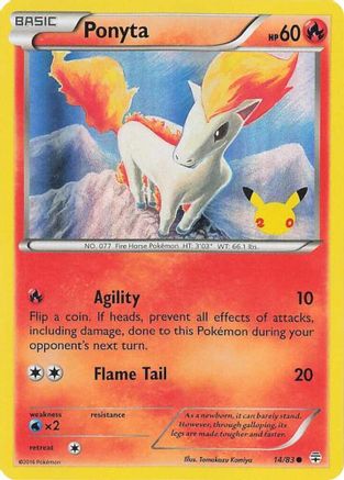 Ponyta (UK Exclusive Promo) (14) Holofoil - Miscellaneous Cards & Products