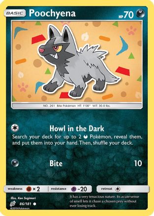 Poochyena (86) Reverse Holofoil - Team Up