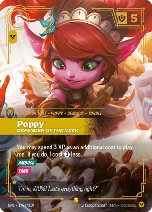 Poppy – Defender of the Meek (Alternate Art) (178a) Foil - Unleashed