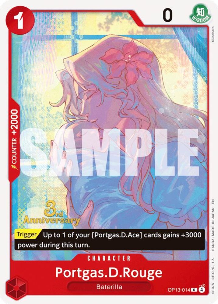 Portgas.D.Rouge (OP13-014) 3rd Anniversary Tournament Cards
