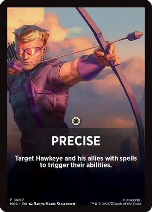 Precise (Jumpstart Front Card) (017) - Commander: Marvel Super Heroes