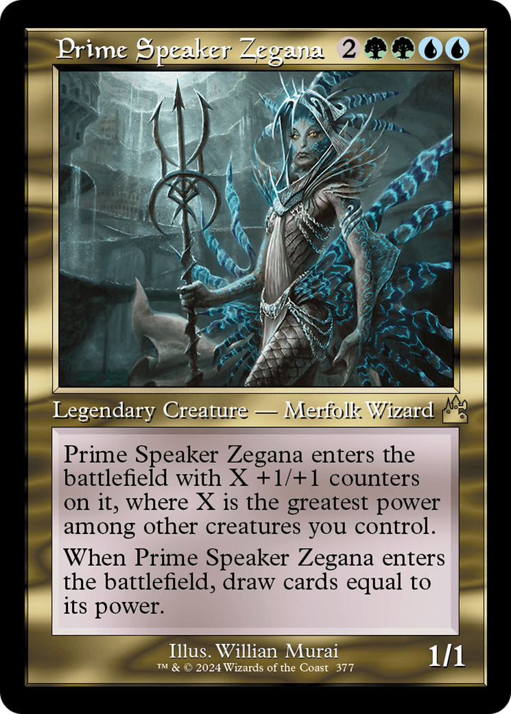 Prime Speaker Zegana (Retro) (377) Foil - Ravnica Remastered
