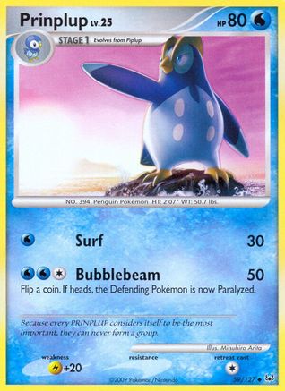 Prinplup (59) Reverse Holofoil - Platinum