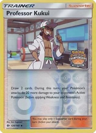 Professor Kukui (Regional Championships) (128) Reverse Holofoil - League & Championship Cards