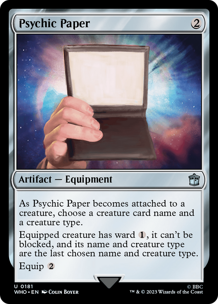 Psychic Paper (181) Foil - Doctor Who
