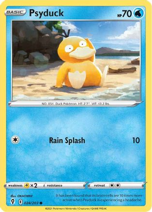 Psyduck (24) Reverse Holofoil - Evolving Skies