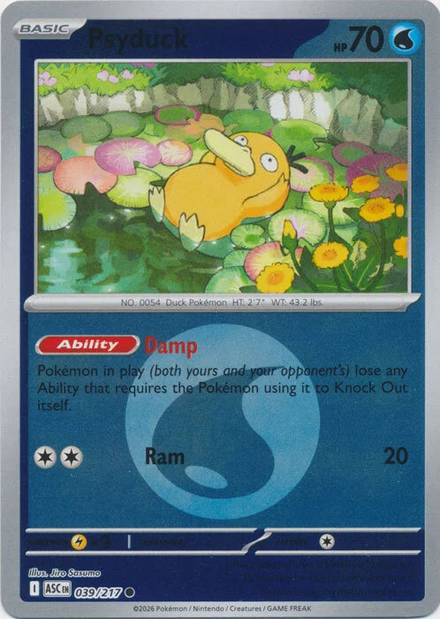 Psyduck (Energy Symbol Pattern) (39) Reverse Holofoil - Ascended Heroes