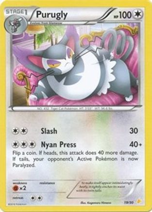 Purugly (19) - Trainer Kit: Pikachu Libre & Suicune