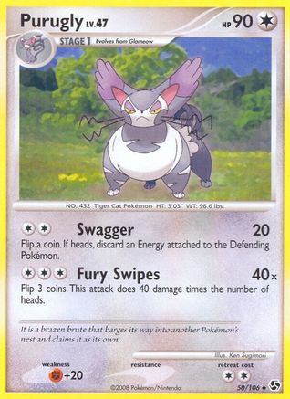 Purugly (50) Reverse Holofoil - Great Encounters