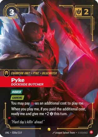 Pyke – Dockside Butcher (Alternate Art) (028a) Foil - Unleashed