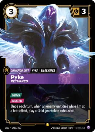 Pyke – Returned (Alternate Art) (145a) Foil - Unleashed