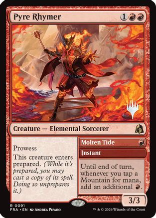 Pyre Rhymer // Molten Tide (Promo Pack) (091) Foil - Reality Fracture