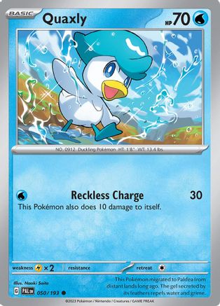 Quaxly (50) Reverse Holofoil - Paldea Evolved
