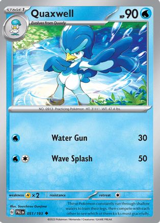 Quaxwell (51) Reverse Holofoil - Paldea Evolved
