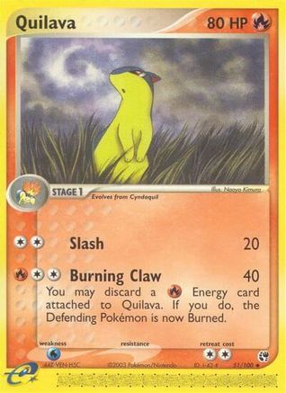 Quilava (51) Reverse Holofoil - Sandstorm