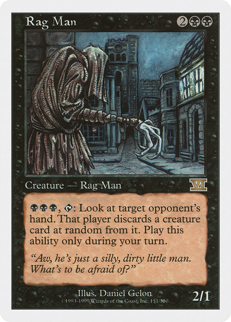 Rag Man (151) - Classic Sixth Edition