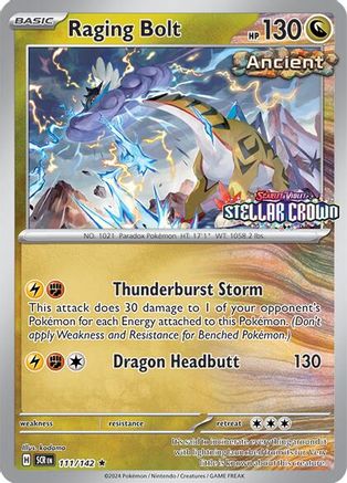 Raging Bolt (Cosmos Holo) (Best Buy Exclusive) (111) Holofoil - Miscellaneous Cards & Products