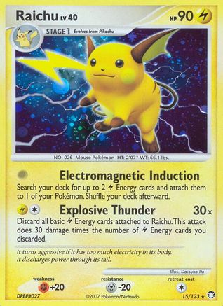Raichu (15) Holofoil - Mysterious Treasures
