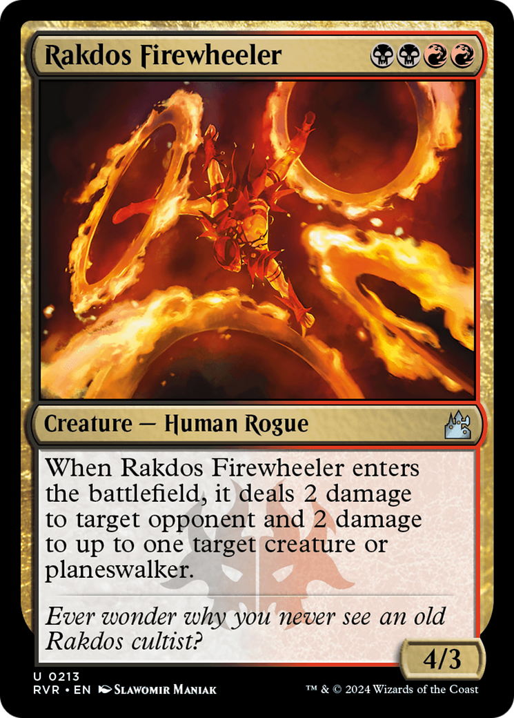 Rakdos Firewheeler (213) Foil - Ravnica Remastered