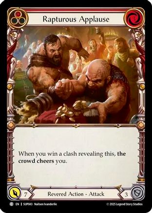 Rapturous Applause (Red) (SUP043) Rainbow Foil - Super Slam