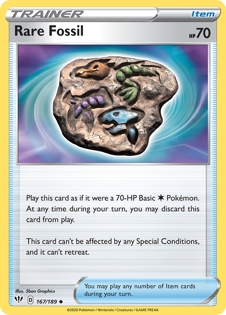 Rare Fossil (167) - Darkness Ablaze