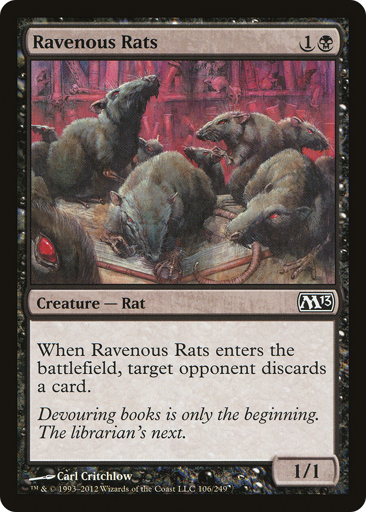 Ravenous Rats (106) Foil - Magic 2013