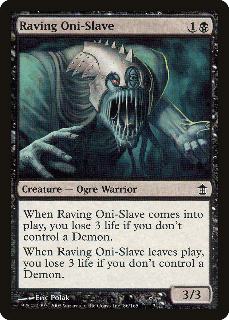 Raving Oni-Slave (086) Foil - Saviors of Kamigawa