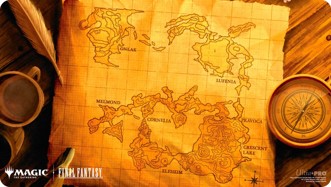 FINAL FANTASY Playmat World Map