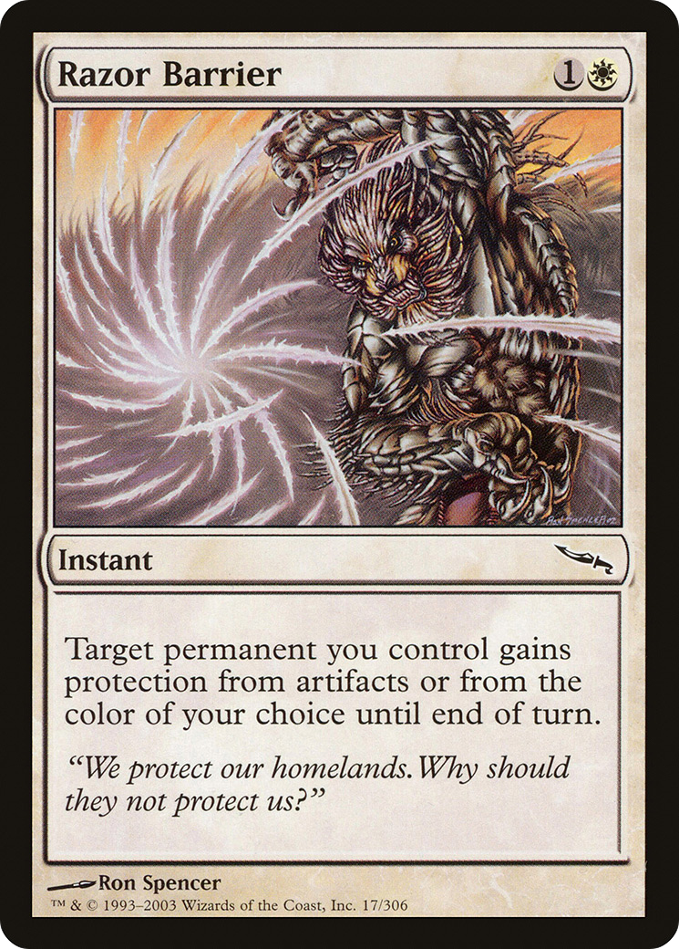 Razor Barrier (017) Foil - Mirrodin