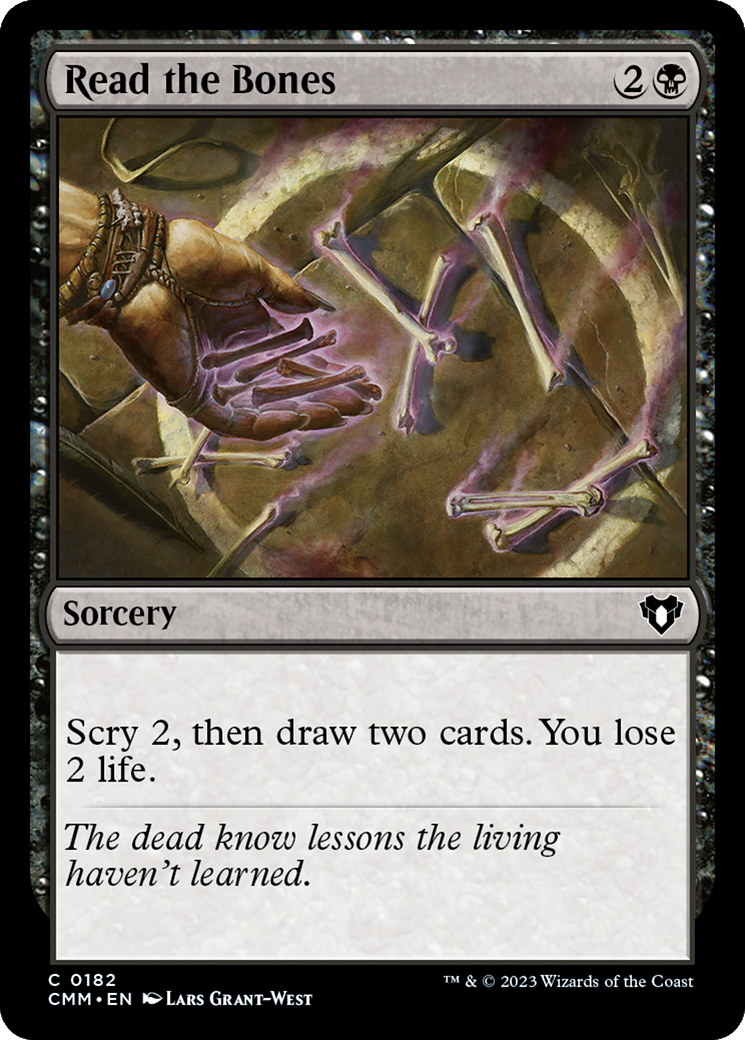 Read the Bones (182) Foil - Commander Masters