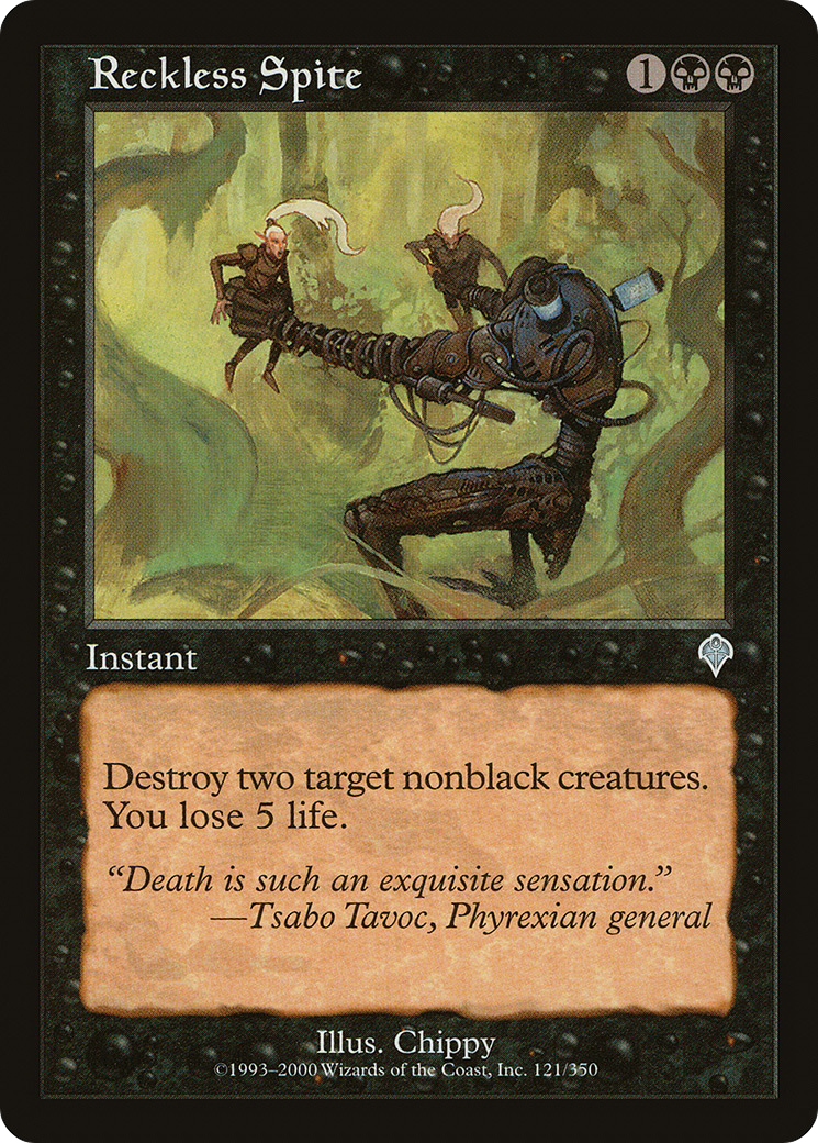 Reckless Spite (121) Foil - Invasion