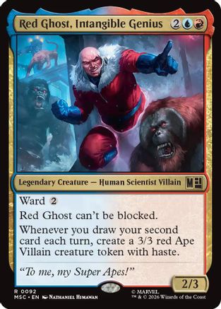 Red Ghost, Intangible Genius (092) Surge Foil - Commander: Marvel Super Heroes